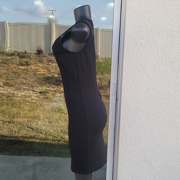 BRAND NEW LYNN RITCHE SILVER SLEVELESS STRAPPY ZIPPER DESIGN SHOULDERS DRESS - Picture 13 of 15